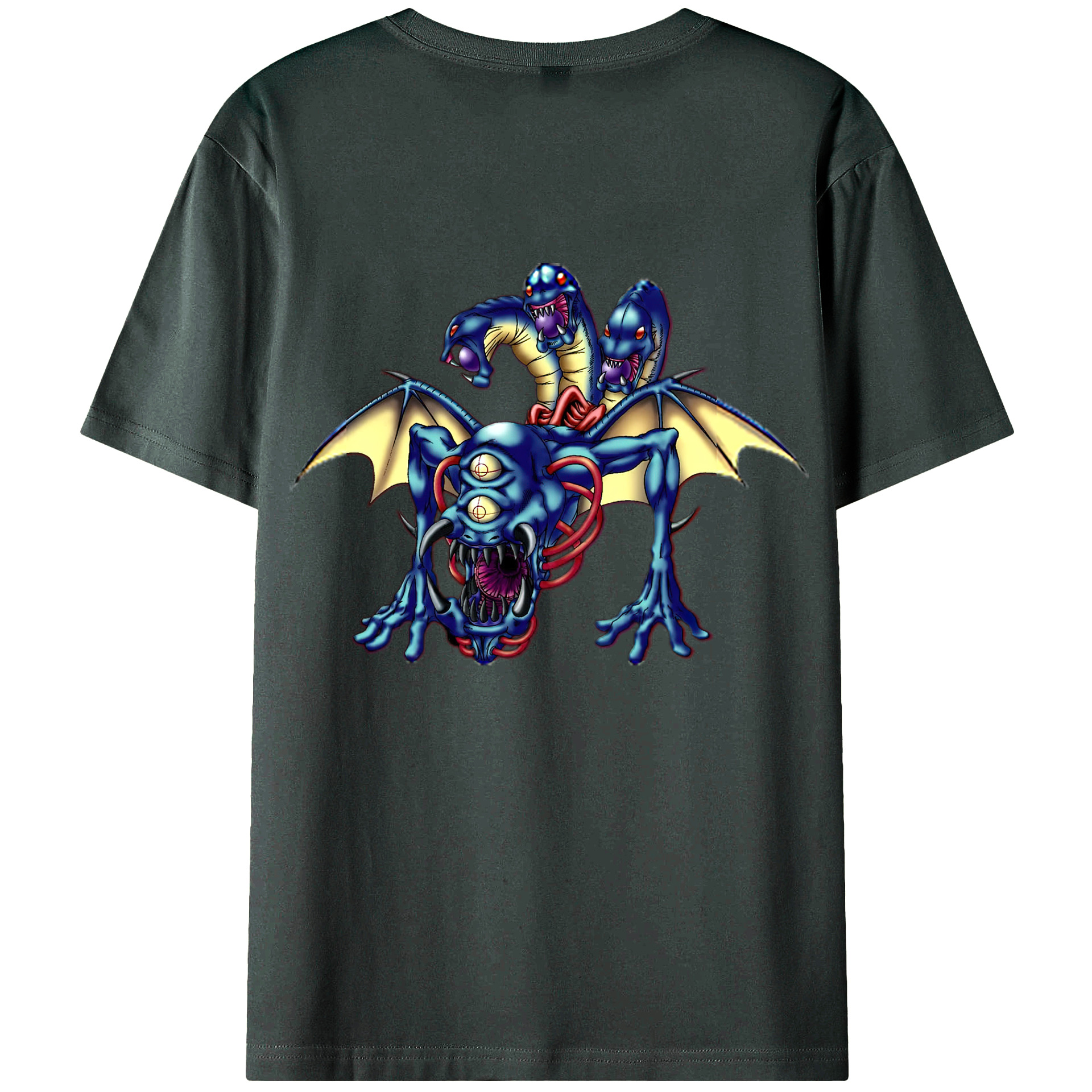 （画像用） 遊☆戯☆王 Yu-Gi-Oh! 綿100％ メンズ半袖Tシャツ（バックプリント） 通気性